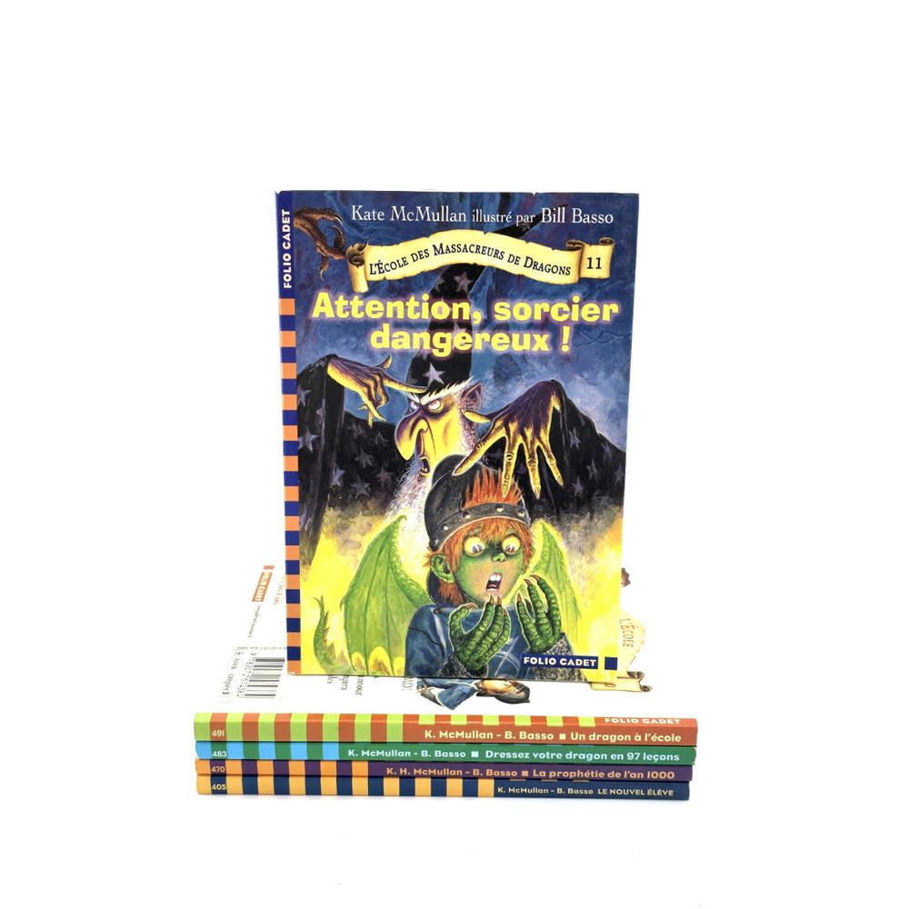 Lot‎ de 5 Livres – L’École des Massacreurs de Dragons – Kate McMullan – Français